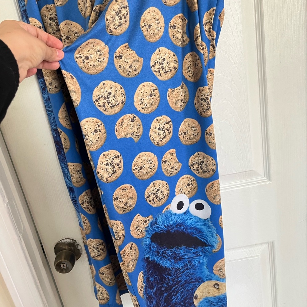 Sesame Street Blue Cookie Monster Lounge Pants XXL unisex - Picture 7 of 12